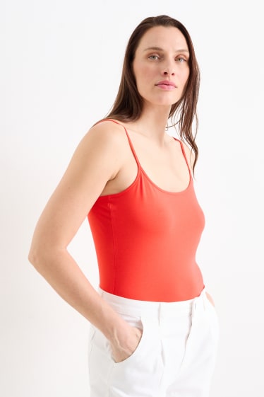 Women - Multipack of 2 - basic top - red