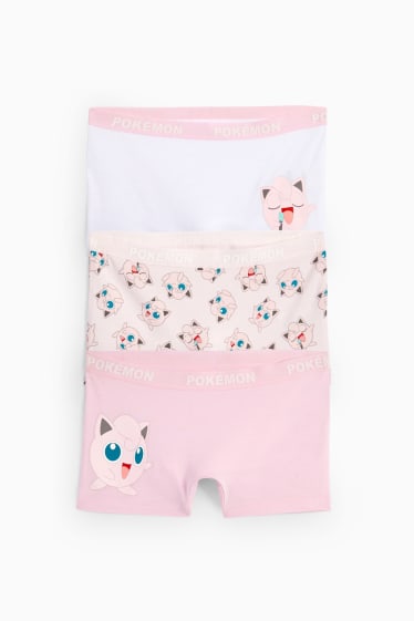 Children Girls - Multipack of 3 - Pokémon - boxer shorts - rose