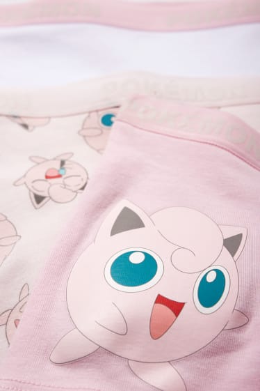Children Girls - Multipack of 3 - Pokémon - boxer shorts - rose