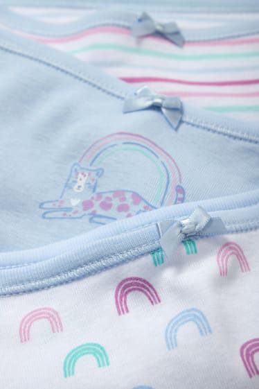 Children Girls - Multipack of 3 - rainbow - briefs - light blue