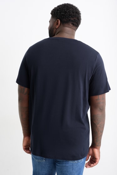 Heren - T-shirt - donkerblauw