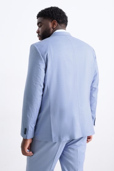 Pánské - Oblekové sako - regular fit - Flex - světle modrá