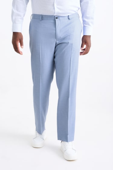 Hommes - Pantalon de costume - regular fit - Flex - bleu