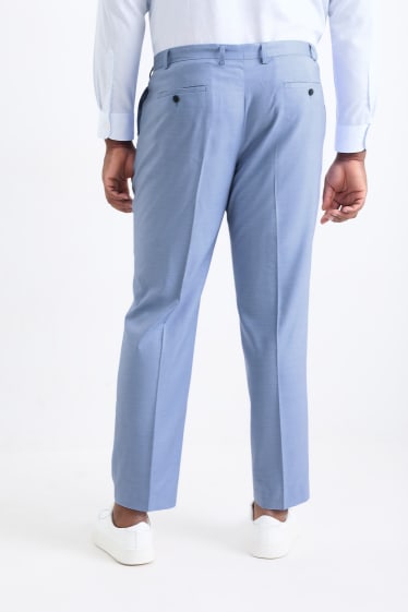Hommes - Pantalon de costume - regular fit - Flex - bleu