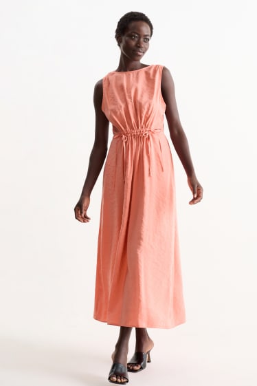 Femmes - Robe évasée - rouge clair