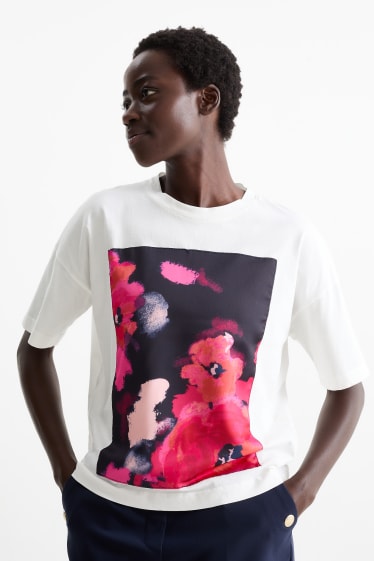 Women - T-shirt - cremewhite