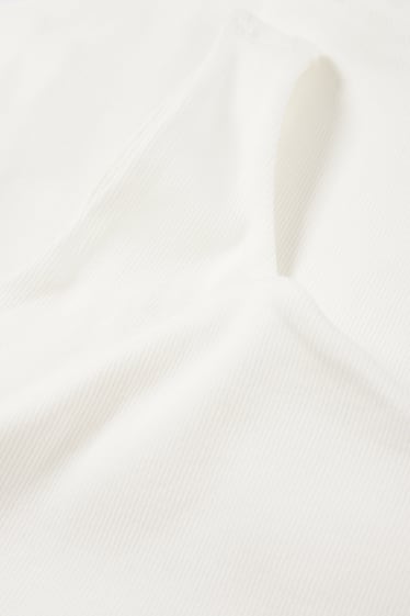 Damen - Crop Top - weiß