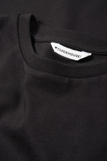 Damen - Crop T-Shirt - schwarz