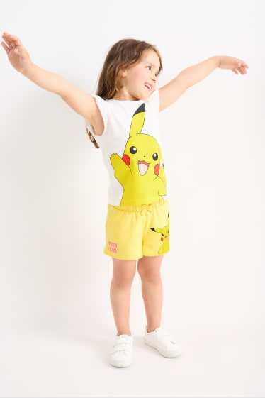 Children - Pokémon - sweat shorts - yellow