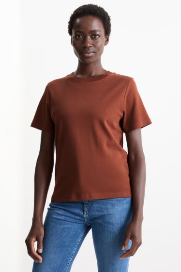 Mujer - Camiseta - marrón oscuro