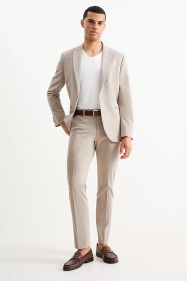 Herren - Baukasten-Hose - Slim Fit - Flex - 4 Way Stretch - hellbeige