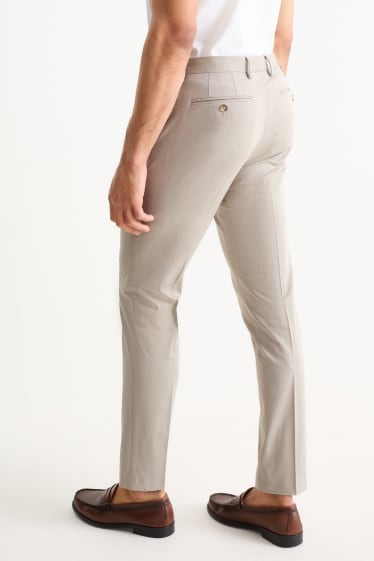 Herren - Baukasten-Hose - Slim Fit - Flex - 4 Way Stretch - hellbeige