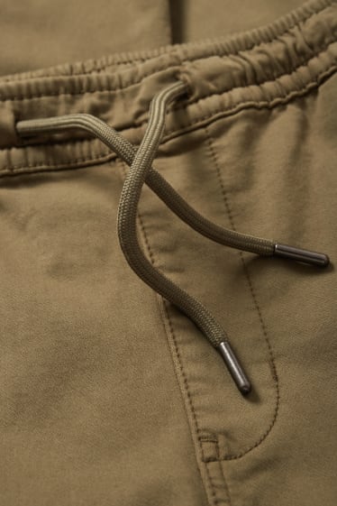 Hommes - Pantalon cargo - tapered fit - LYCRA® - kaki