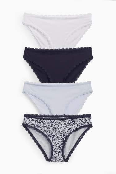 Damen - Multipack 4er - Slip - dunkelblau