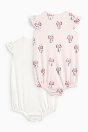 Babys - Set van 2 - Minnie Mouse - babypyjama - roze