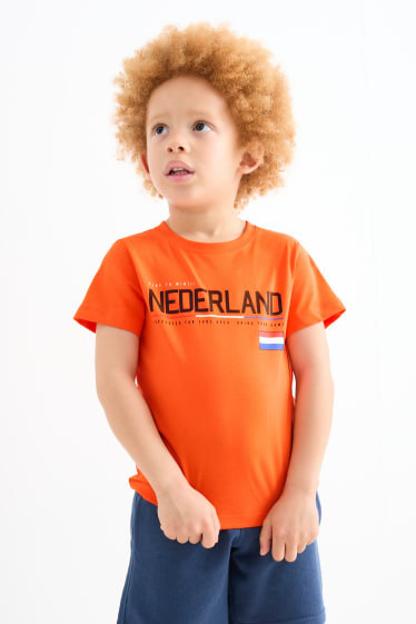Niños - Países Bajos - camiseta de manga corta - naranja oscuro