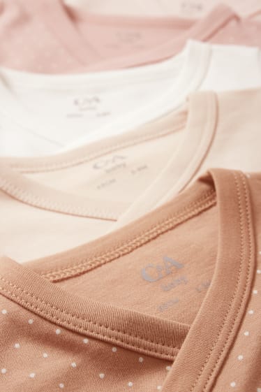 Bébés filles - Lot de 5 - bodys pour bébé - rose