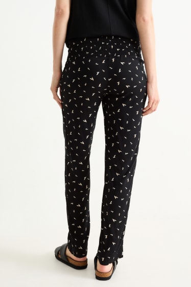 Femmes - Pantalon de grossesse - à motif - noir