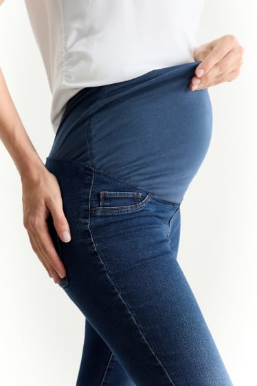 Dames - Zwangerschapsjeans - jegging jeans - jeansblauw