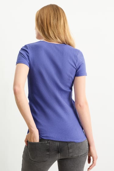 Kobiety - T-shirt do karmienia piersią - fioletowy