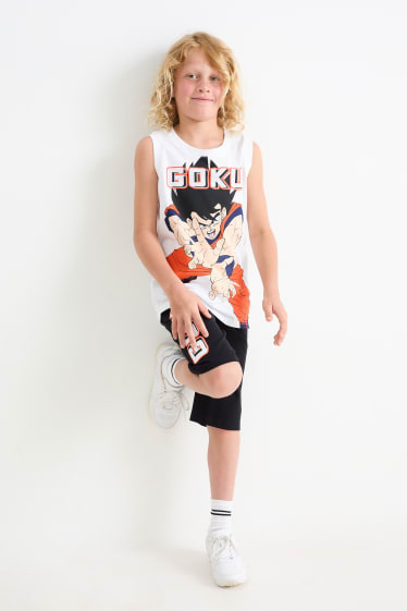 Kinderen - Dragon Ball Z - set - top en korte broek - 2-delig - wit