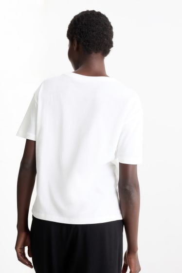 Mujer - Camiseta - blanco roto