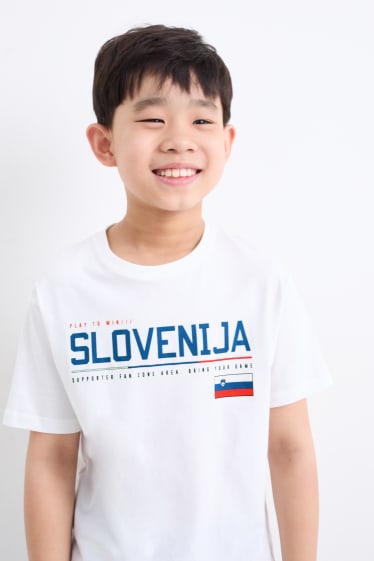 Kinderen - Slovenië - T-shirt - wit