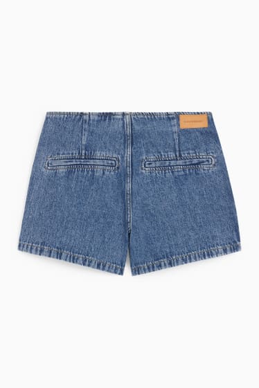 Dámské - Džínová sukně - high waist - džíny - modré