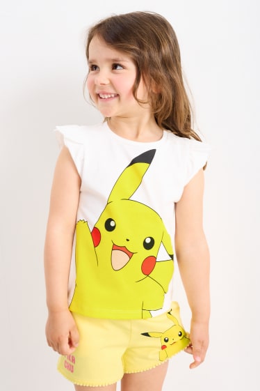 Dzieci - Pokemony - koszulka z krótkim rękawem - biały