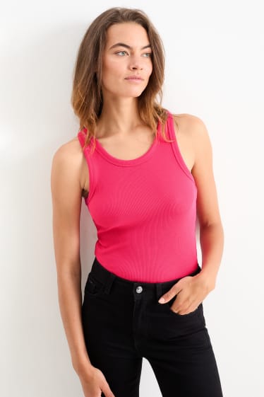 Donna - Top basic - rosa scuro