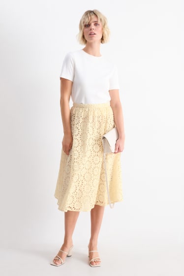 Women - Skirt - cremewhite