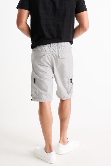 Hommes - Short cargo - gris clair