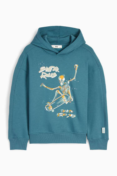Kinder Jungen - Skater - Hoodie - petrol