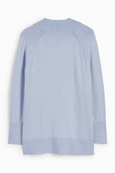 Damen - Strickjacke - hellblau
