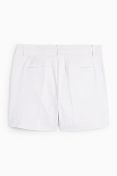 Dámské - Šortky - mid waist - bílá