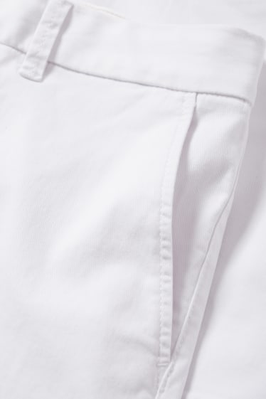 Dámské - Šortky - mid waist - bílá
