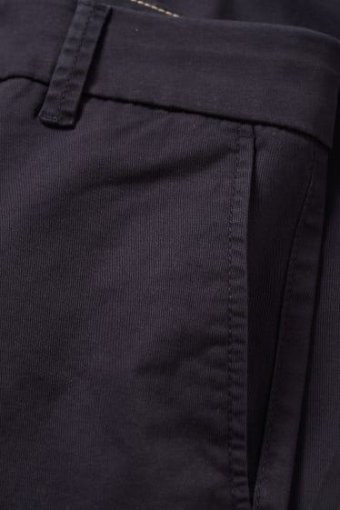 Dames - Shorts - mid waist - donkerblauw