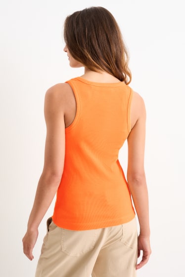 Damen - Basic-Top - orange
