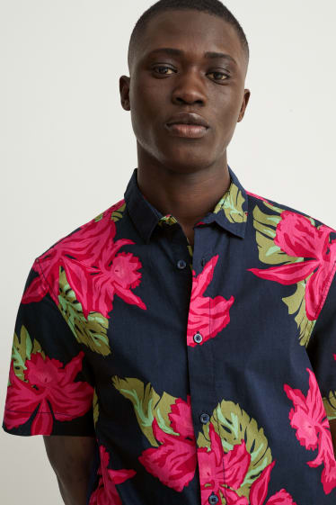 Hombre - Camisa - regular fit - kent - azul oscuro