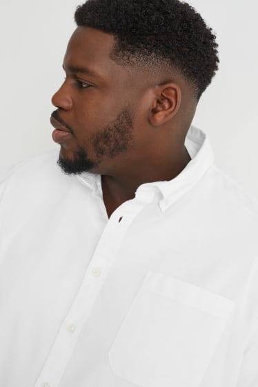 Herren - Oxford Hemd - Regular Fit - Button-down - weiss