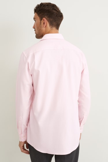 Herren - Hemd - Regular Fit - Cutaway - bügelleicht - rosa