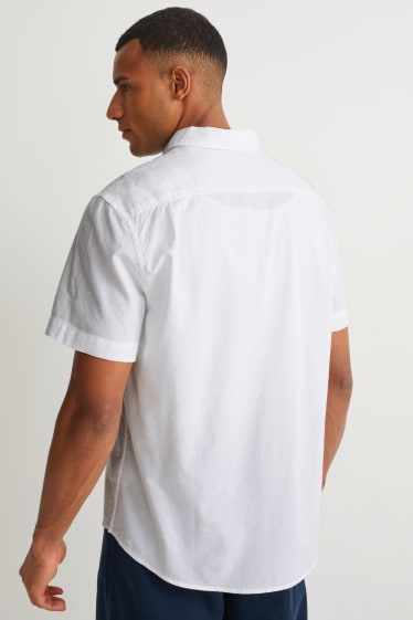 Home - Camisa - regular fit - button-down - blanc