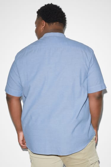 Herren - Hemd - Regular Fit - Stehkragen - hellblau