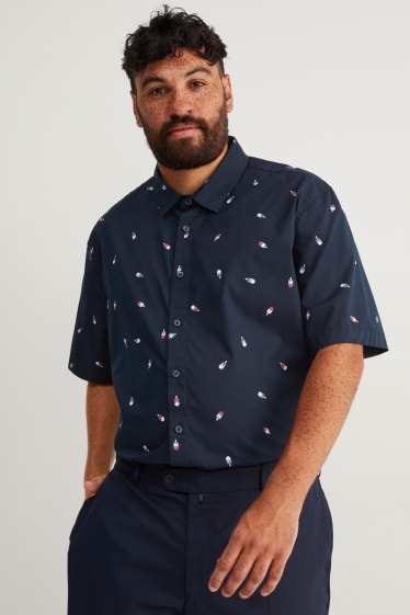 Herren - Hemd - Slim Fit - Kent - dunkelblau