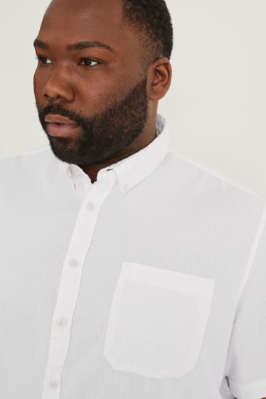 Hombre - Camisa - regular fit - button down - blanco