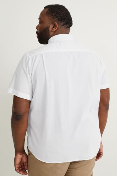 Hombre - Camisa - regular fit - button down - blanco
