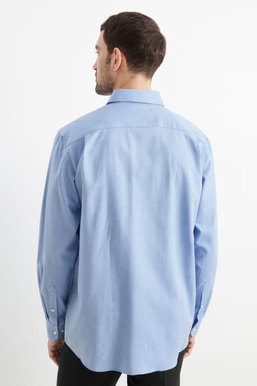 Home - Camisa formal - regular fit - cutaway - fàcil de planxar - blau clar