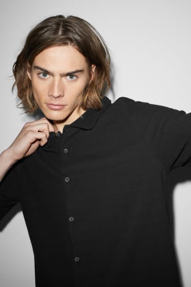 Herren - Hemd - Relaxed Fit - Kent - schwarz
