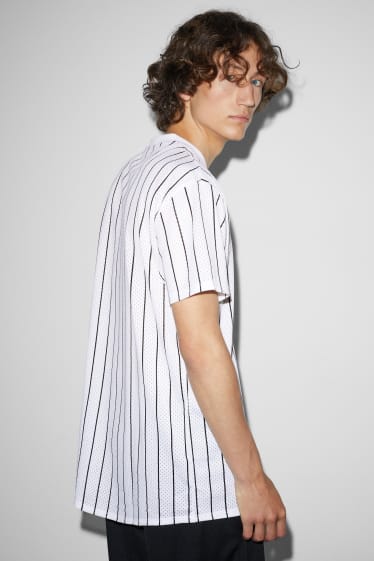 Uomo - T-shirt - a righe - bianco
