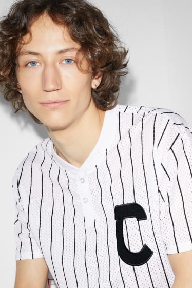 Uomo - T-shirt - a righe - bianco